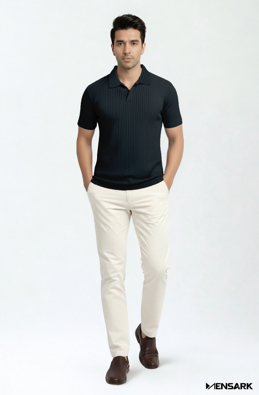 Short Sleeves Polo Shirt - Black