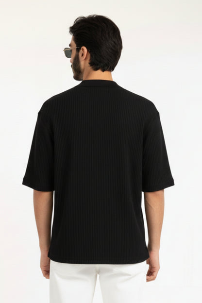 Short Sleeves Polo Shirt - Black