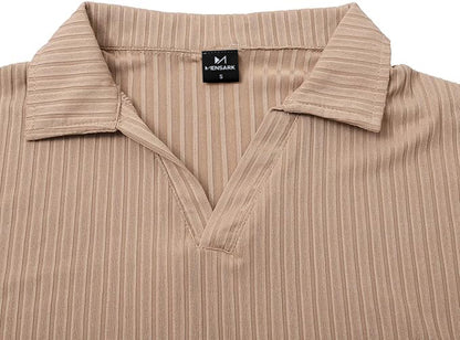 Short Sleeves Polo Shirt - Beige