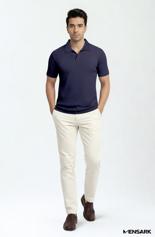 Short Sleeve Polo Shirt – Purple