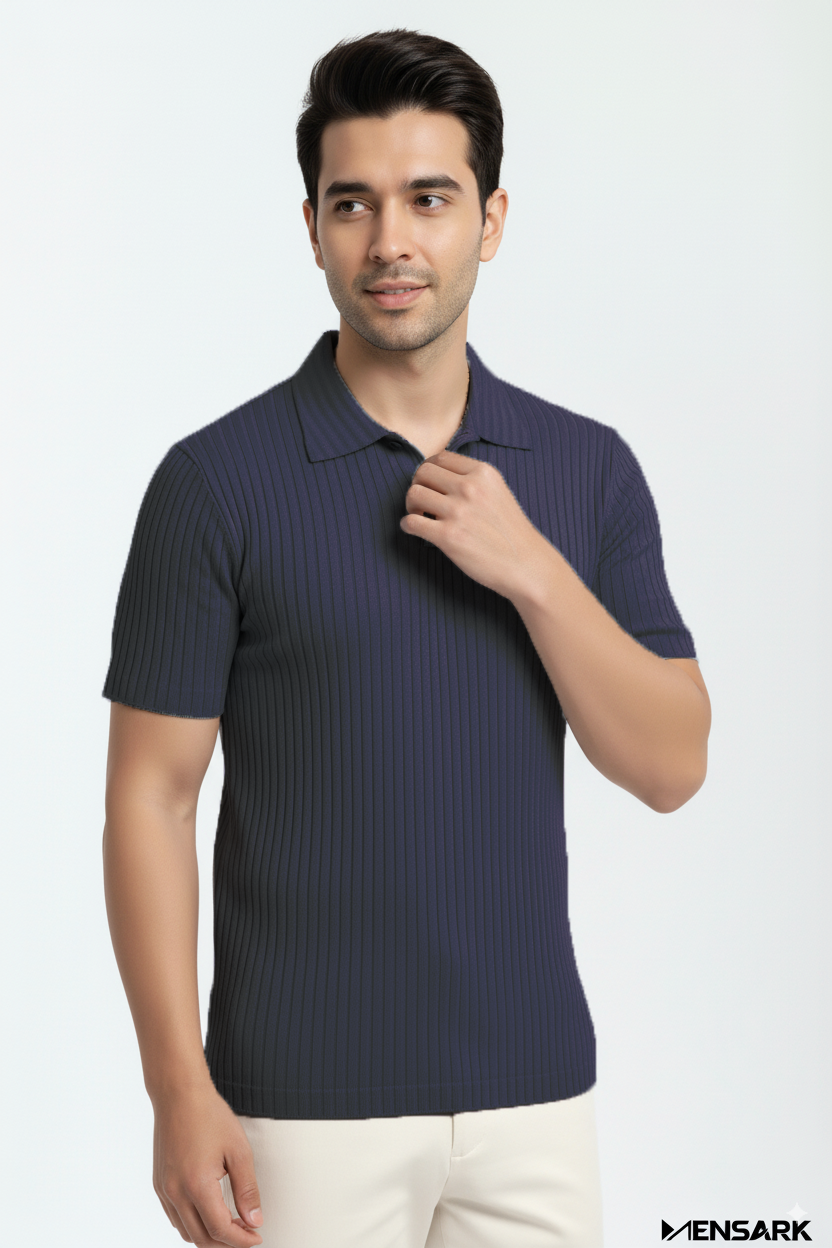 Short Sleeve Polo Shirt – Purple