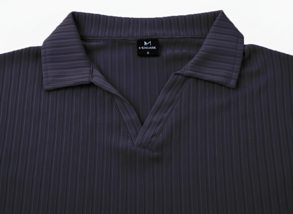Short Sleeve Polo Shirt – Purple