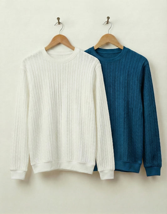 Sweatshirt Bundle White & Mint Green