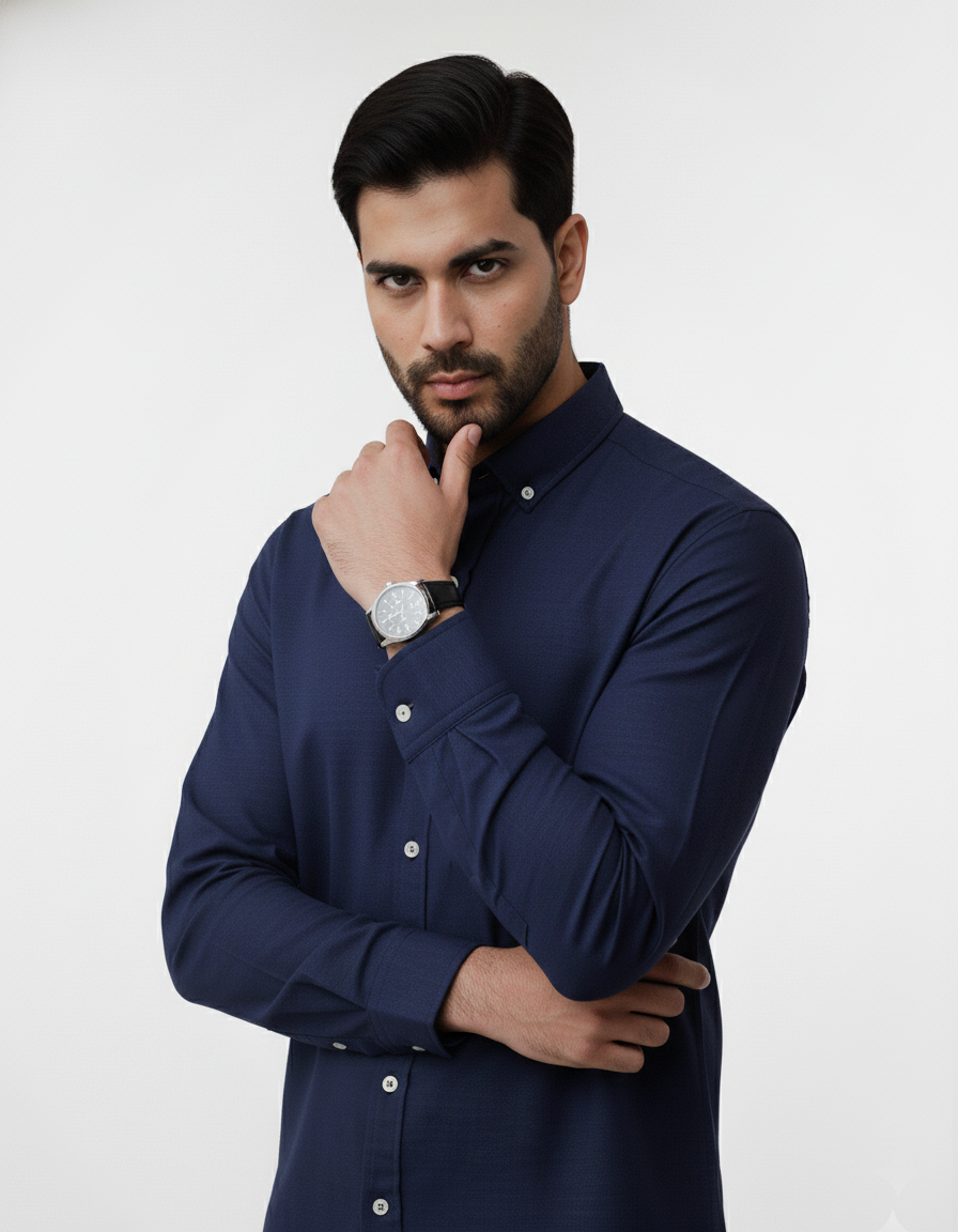 Navy Button Down Shirt