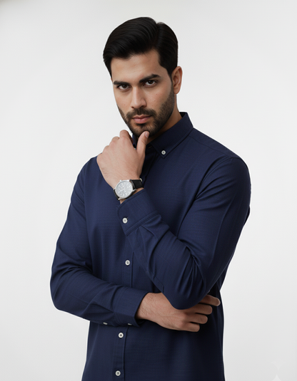 Navy Button Down Shirt