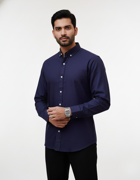 Navy Button Down Shirt