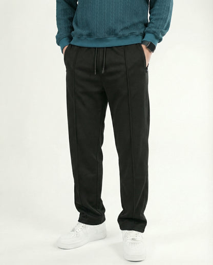 TERRY TROUSER BLACK RELAXED FIT