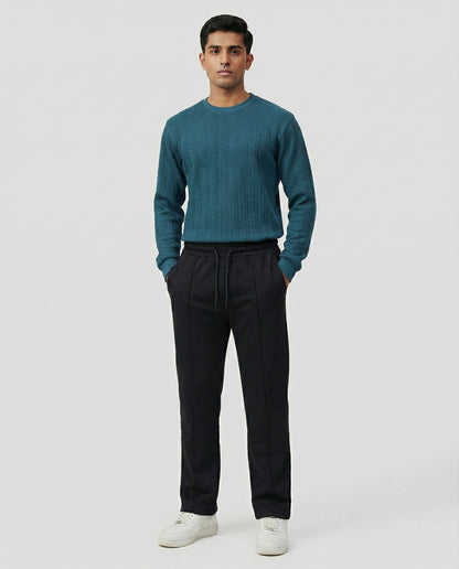 TERRY TROUSER BLACK RELAXED FIT
