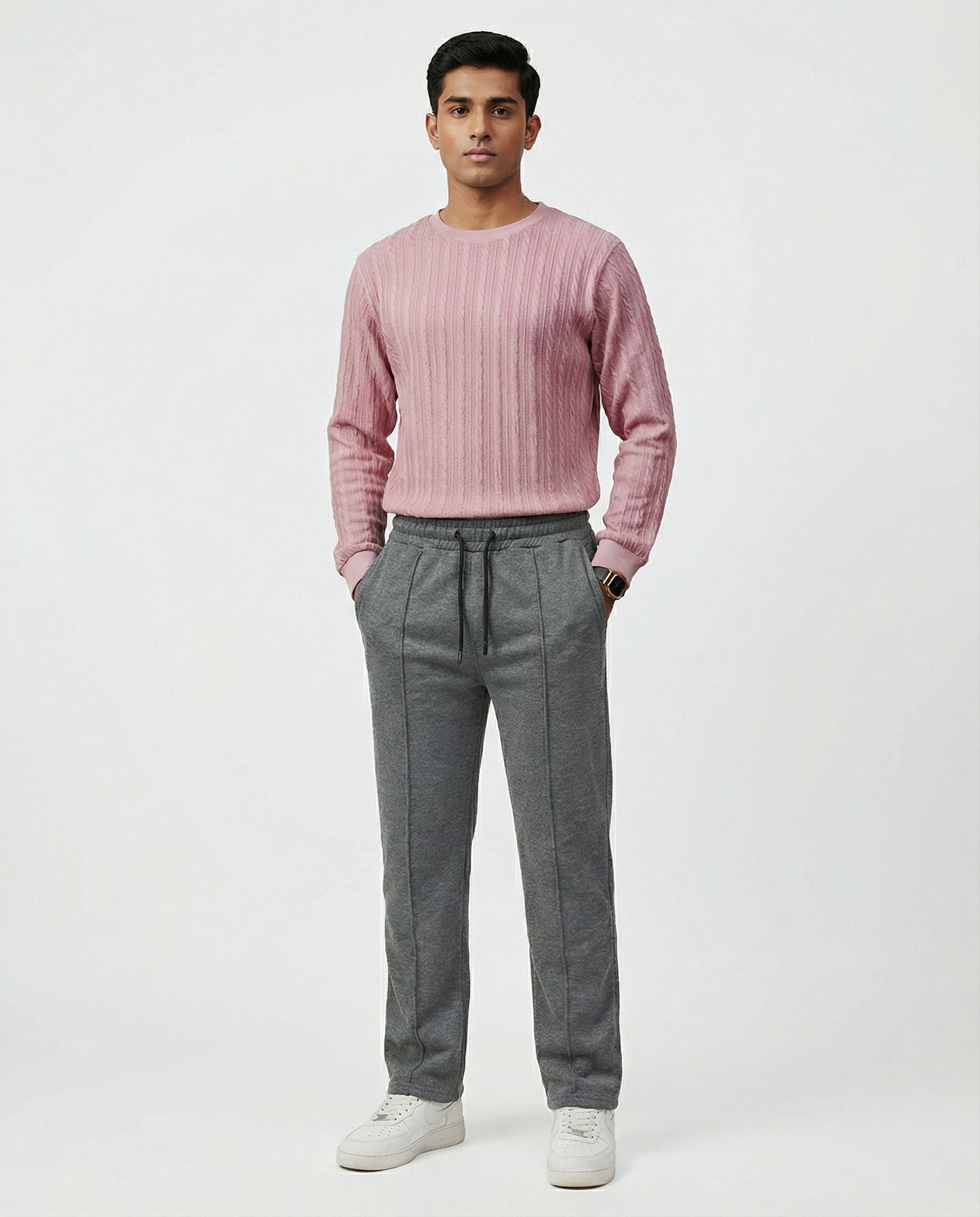 TERRY TROUSER GREY RELAXED FIT