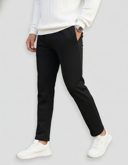 TERRY TROUSER BLACK STRAIGHT FIT