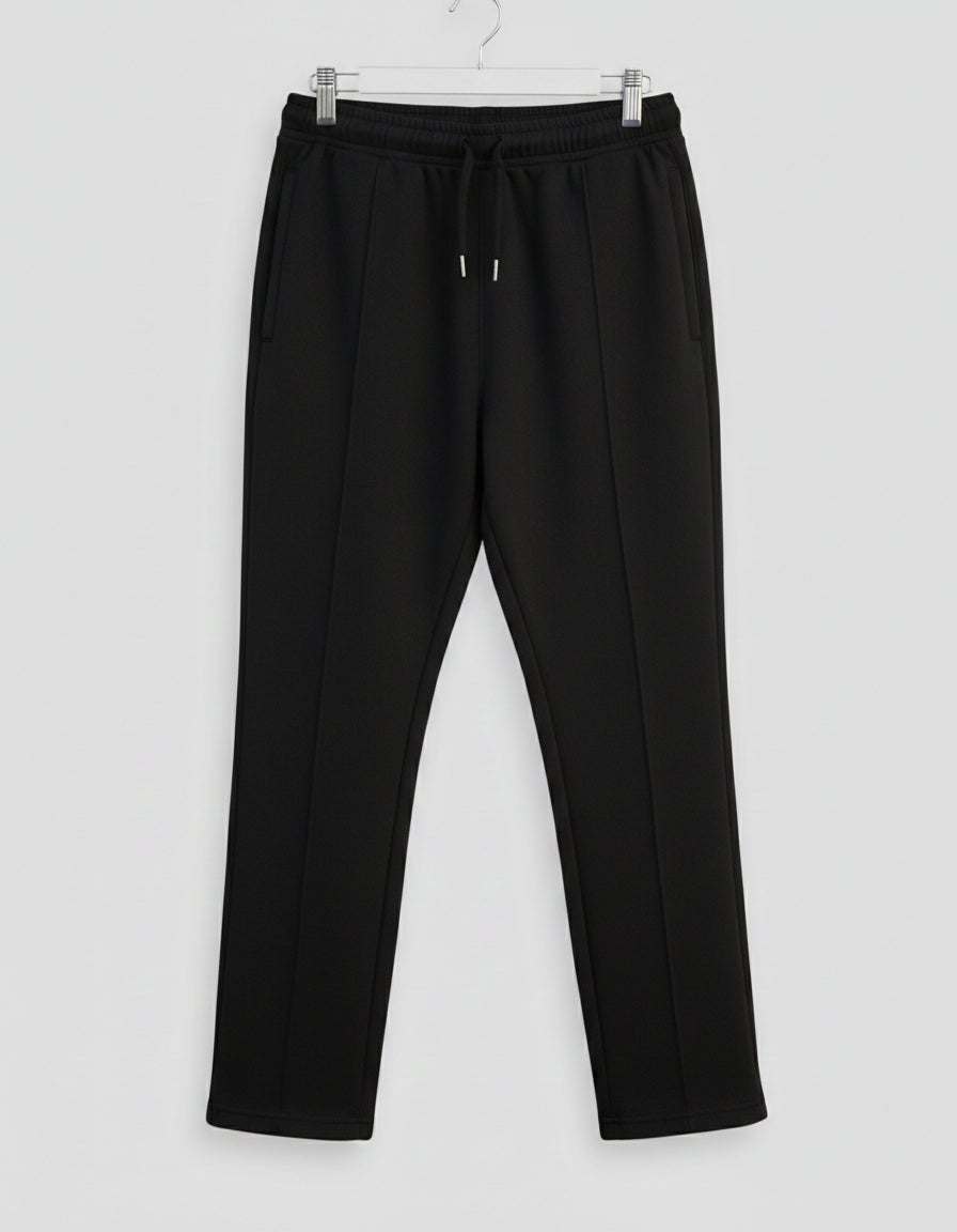 TERRY TROUSER BLACK STRAIGHT FIT
