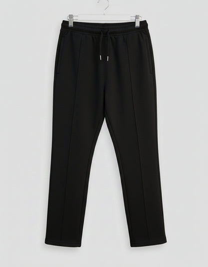 TERRY TROUSER BLACK STRAIGHT FIT